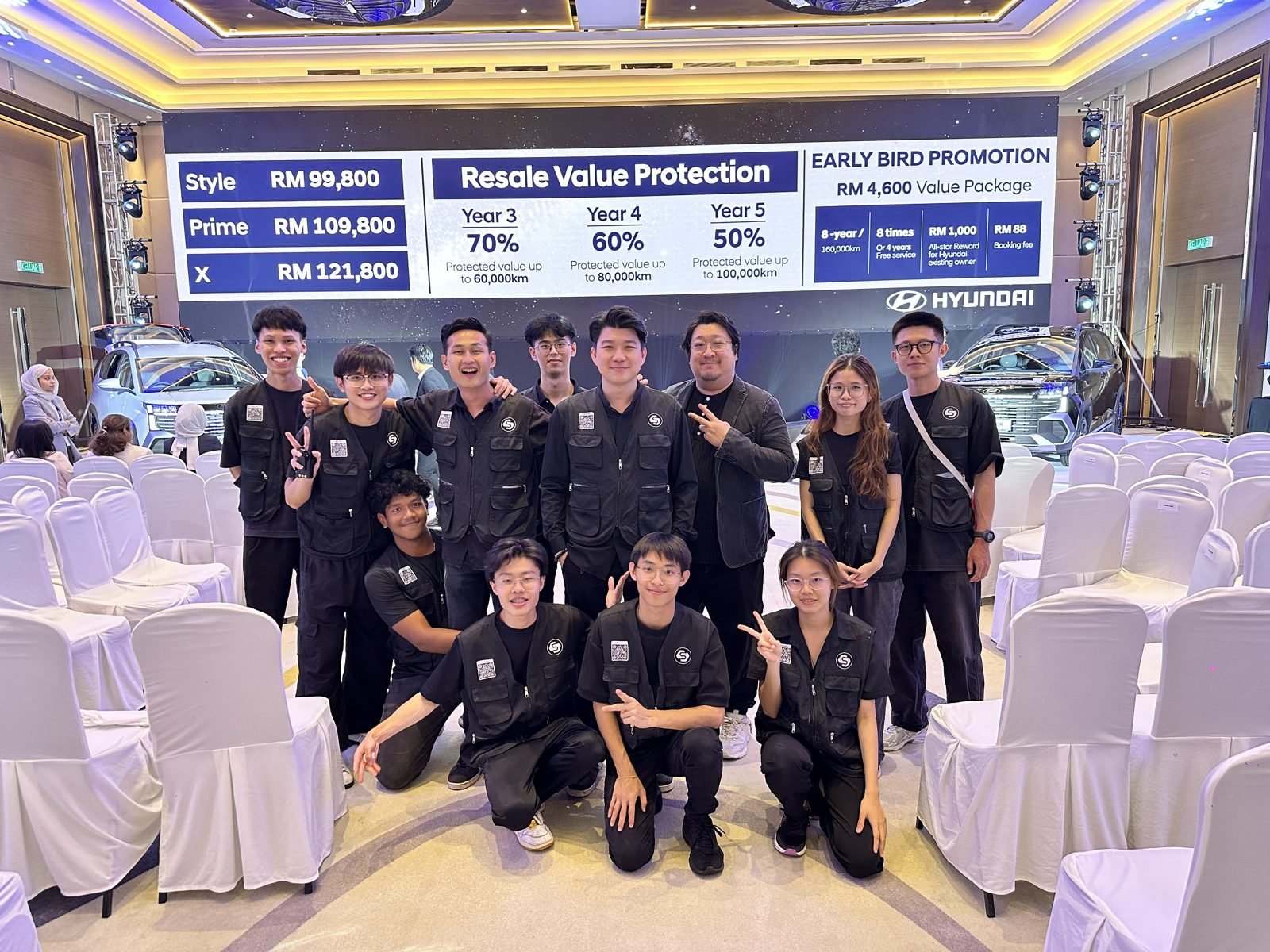Social Scale team at the Hyundai Stargazer launch